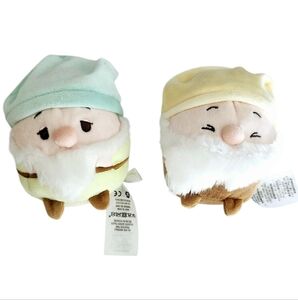 Disney Plush Dwarf Set - Mint and Yellow